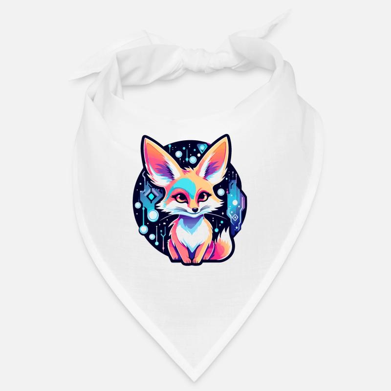 Desert Fox Fennec Drawing Bandana
