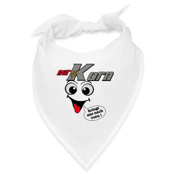 Korn , Party , Weizenkorn ,Korn Party Nur Korn(25) - Bandana - Weiß - Vorne
