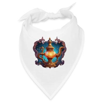 Wunderlampe / Wünsche /Orient / Wunder / Genie - Bandana - Weiß - Vorne