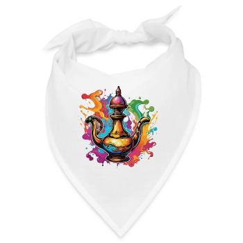 Wunderlampe / Wünsche /Orient / Wunder / Genie - Bandana - Weiß - Vorne
