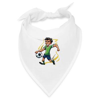 Fußballer / Fußball / Spielfeld / Mannschaft - Bandana - Weiß - Vorne