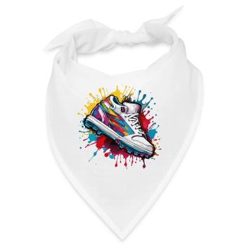 Fußball / spiel / Schuh / Spielfeld / schießen - Bandana - Weiß - Vorne