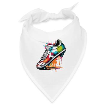 Fußball / spiel / Schuh / Spielfeld / schießen - Bandana - Weiß - Vorne