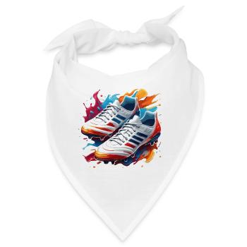 Fußball / spiel / Schuh / Spielfeld / schießen - Bandana - Weiß - Vorne
