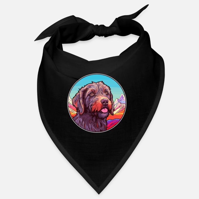 Wirehaired Pointing Griffon Dog Breed Cartoon Kawa Bandana