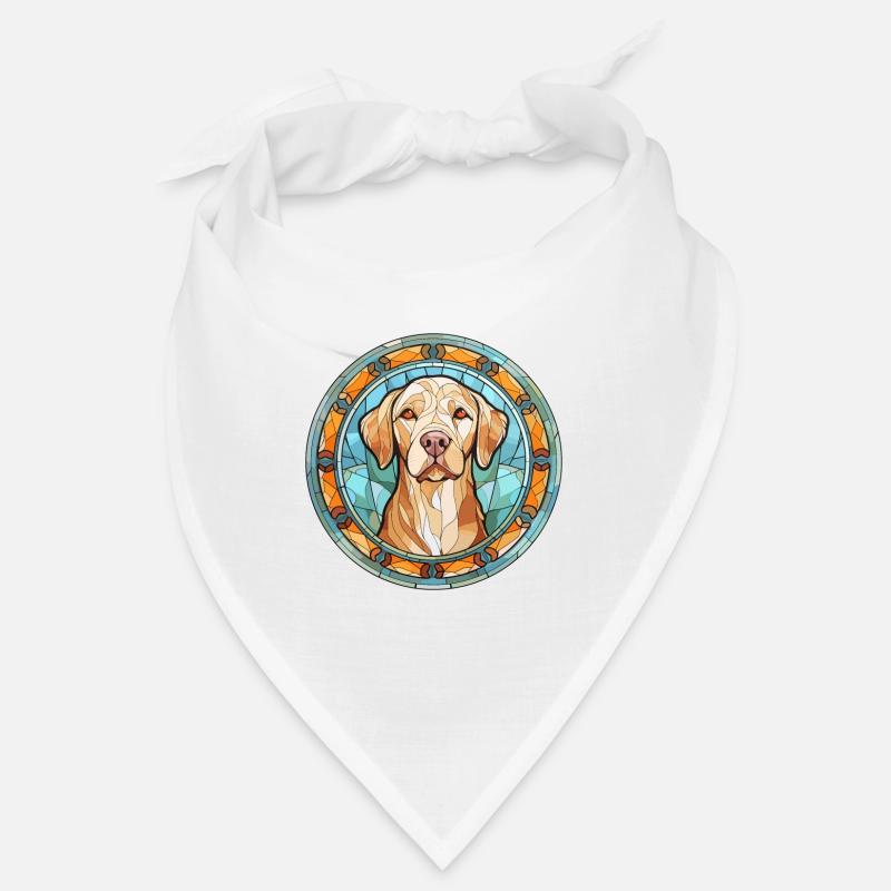Akbash Hunderasse Buntes Aquarell Bandana