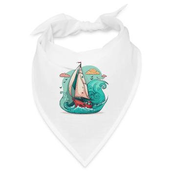 Der Seefahrer - Bandana - Weiß - Vorne