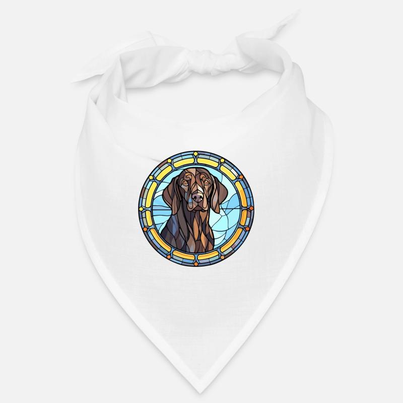 Frison pointage chien race vitrail coloré Bandana