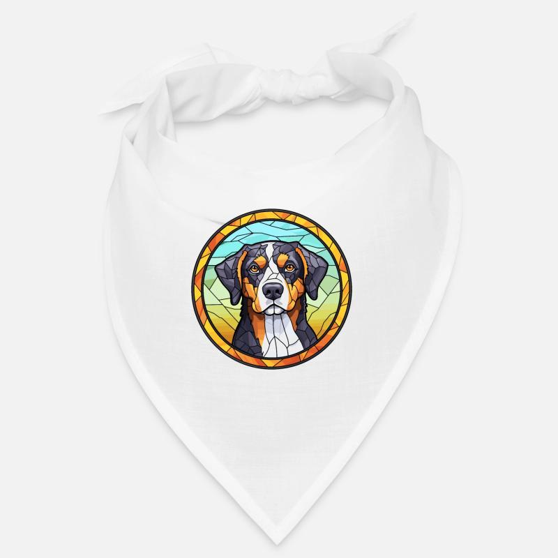 Entlebucher Mountain Dog race vitrail couleur Bandana