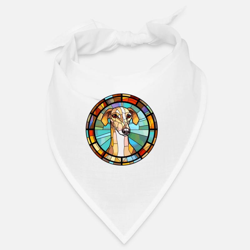 Galgo Español Hunderasse Buntes Glas Bunt Wat Bandana