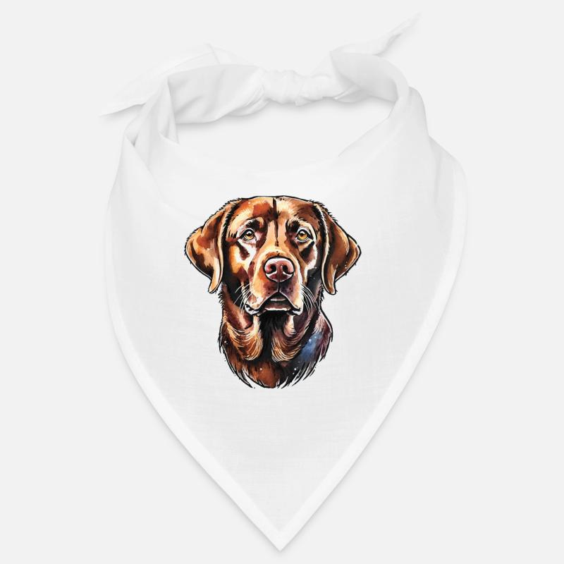 Labrador Retriever Portrait Bandana