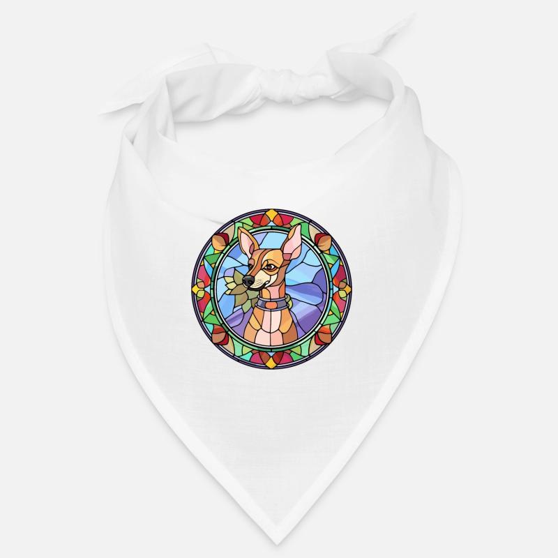Orchidée Inca péruvienne race chien vitrail couleur Bandana