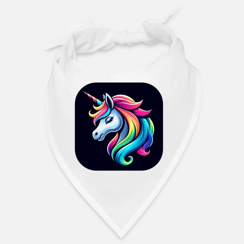 Corne de crinière multicolore Licorne Bandana