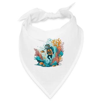 Der Ozean-Abenteurer - Bandana - Weiß - Vorne