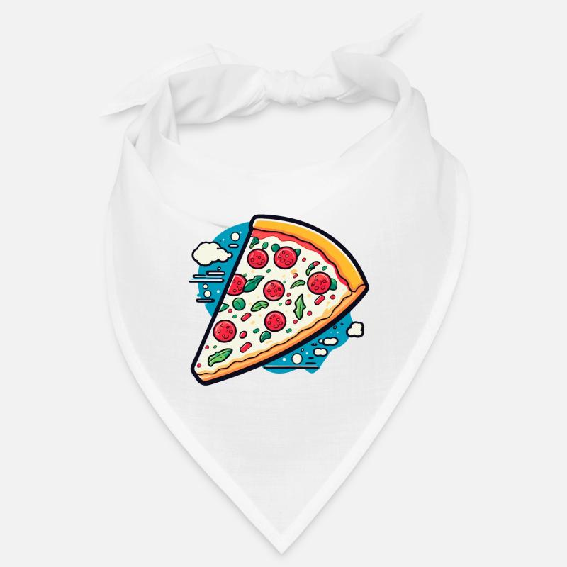 Dessin de tranche de pizza Bandana