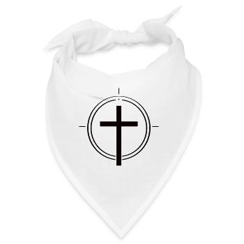 Einfach Christlich – Kreuz des Glaubens - Bandana - Weiß - Vorne
