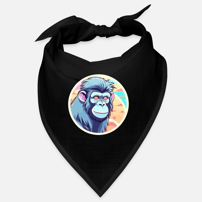 Monkey Illustration Bandana