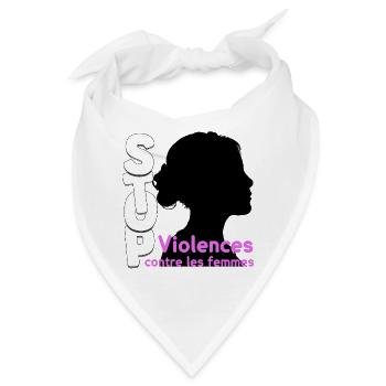 Unterstützung von Frauen gegen Gewalt - Bandana - Weiß - Vorne