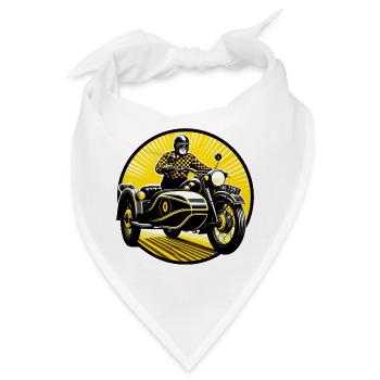 Gespannfahrer in der Sonne - Bandana - Weiß - Vorne