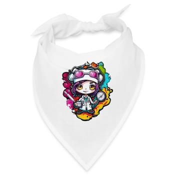 Ärztin / Medizinerin / Doktor / Beruf / Fachärztin - Bandana - Weiß - Vorne