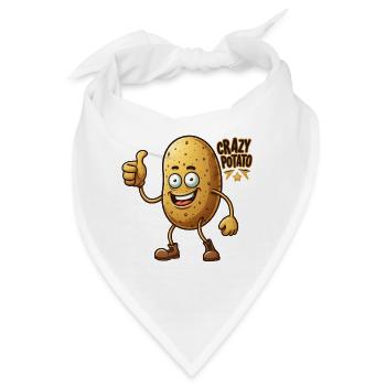 Crazy Veggies: Potato thumbs up - Bandana - Weiß - Vorne