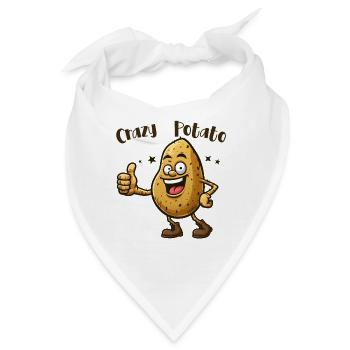 Crazy Veggies: Potato thumbs up - Bandana - Weiß - Vorne