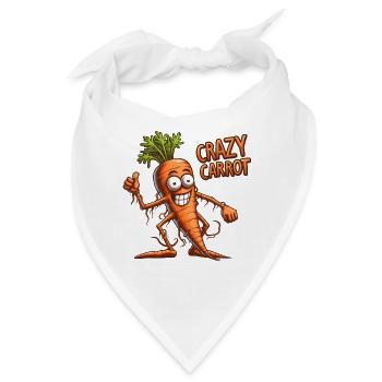 Crazy Veggies: Carrot Thumbs Up - Bandana - Weiß - Vorne