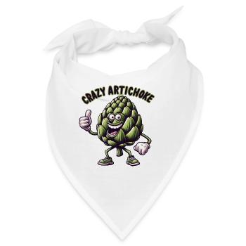 Crazy Veggies: Artichoke Thumbs Up - Bandana - Weiß - Vorne
