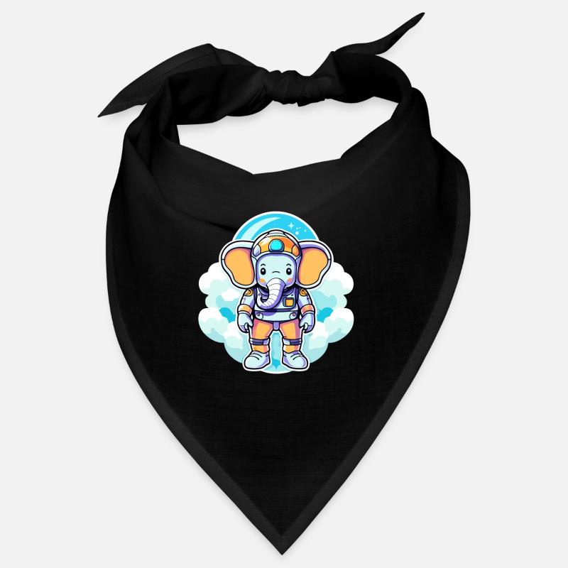 Elefant Astronaut Illustration Bandana