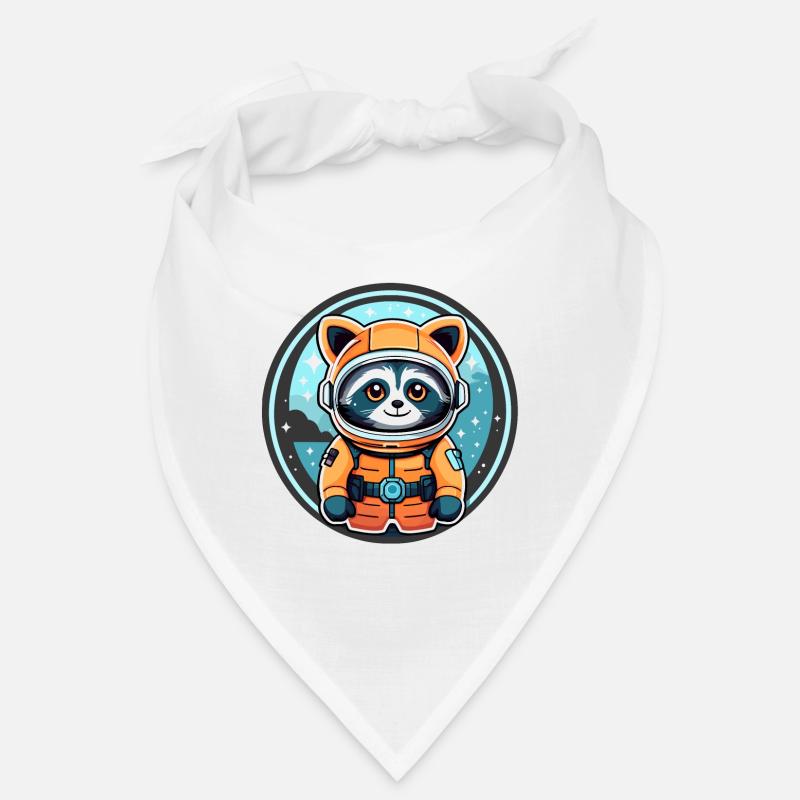 Illustration d’astronaute raton laveur Bandana