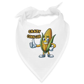 Crazy Veggies Corn Cob Thumbs Up - Bandana - Weiß - Vorne