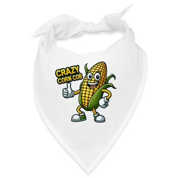Crazy Veggies: Corn Cob Thumbs Up - Bandana - Weiß - Vorne