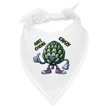 Crazy Veggies: Artichoke Gang Thumbs Up - Bandana - Weiß - Vorne