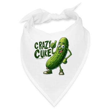 Crazy Veggies: Spiky Cuke Thumbs Up - Bandana - Weiß - Vorne