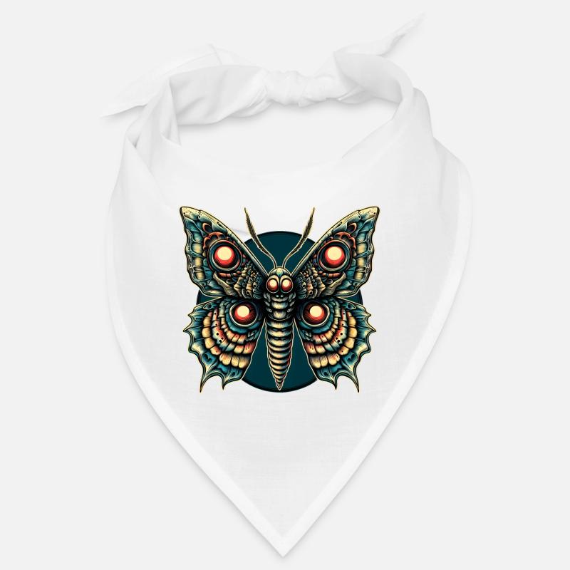 Papillon effrayant avec crâne Bandana