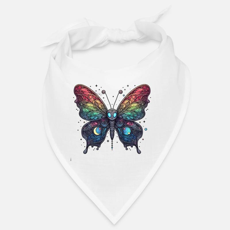 Papillon effrayant avec crâne Bandana