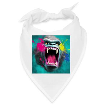 Gorilla 04 - Bandana - Weiß - Vorne