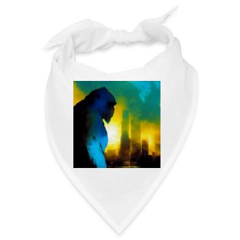 Gorilla 01 - Bandana - Weiß - Vorne