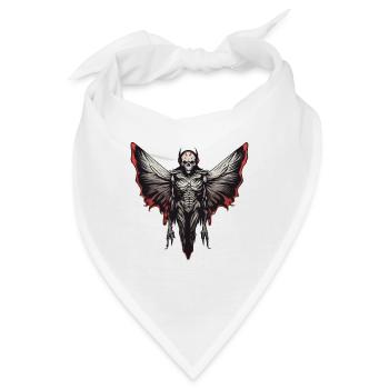 Mothman / Motte / Insekt / Fabelwesen / Flatterer - Bandana - Weiß - Vorne