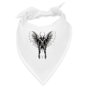 Mothman / Motte / Insekt / Fabelwesen / Flatterer - Bandana - Weiß - Vorne