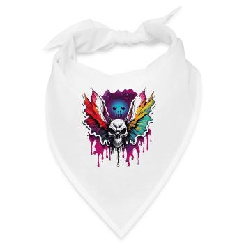 Motte / Tier / Insekt / Larve / Schädling - Bandana - Weiß - Vorne