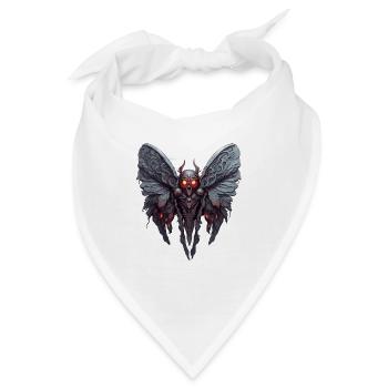 Mothman / Motte / Insekt / Fabelwesen / Flatterer - Bandana - Weiß - Vorne