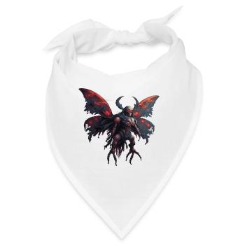 Mothman / Motte / Insekt / Fabelwesen / Flatterer - Bandana - Weiß - Vorne