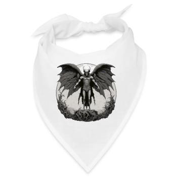 Mothman / Motte / Insekt / Fabelwesen / Flatterer - Bandana - Weiß - Vorne
