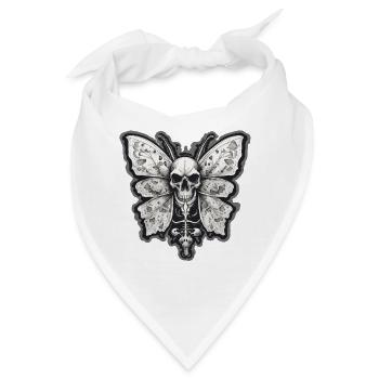 Motte / Tier / Insekt / Larve / Schädling - Bandana - Weiß - Vorne
