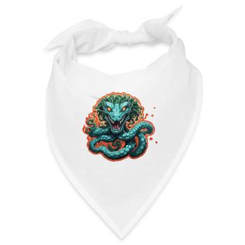 Hydra / griechische Mythologie / Schlange - Bandana - Weiß - Vorne