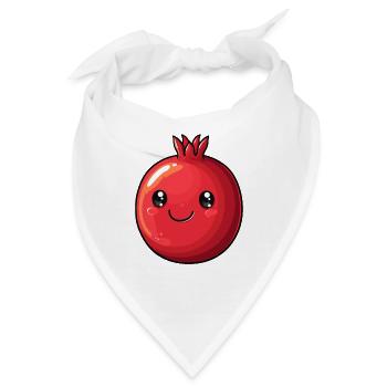 Granatapfel - Bandana - Weiß - Vorne