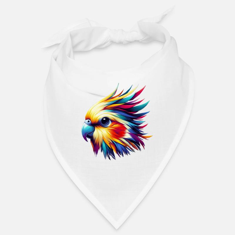 Calopsitte (16) - Bandana - blanc