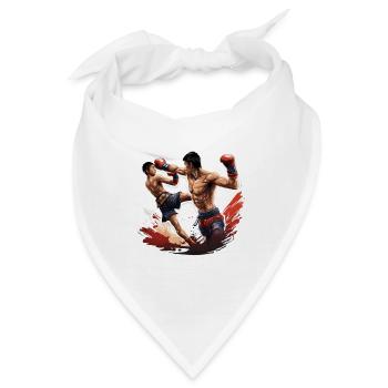 Boxer / Sport / Kampf / Arena / Boxring / Fäuste - Bandana - Weiß - Vorne