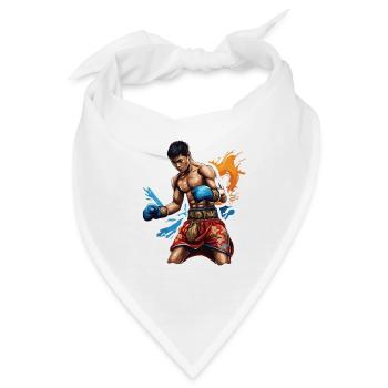 Boxer / Sport / Kampf / Arena / Boxring / Fäuste - Bandana - Weiß - Vorne